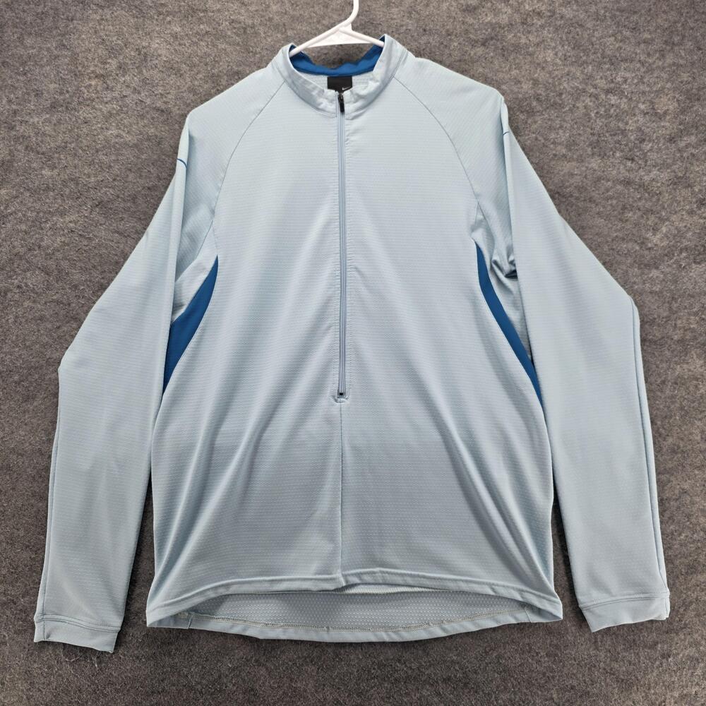 Nike Jersey Unisex Kids XL Blue 1/4 Zip Long Sleeve Mock Neck Pockets Sphere Dry